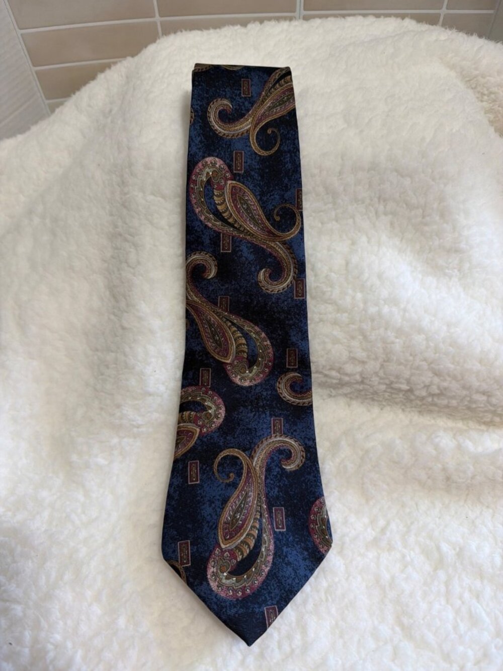 Zylos by George Machado Necktie | Abstract Multi-Color Wave Pattern |100% Silk